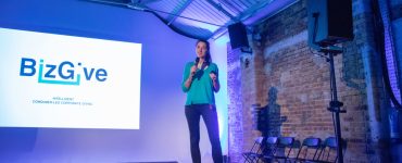 BizGive give their pitch at The Pitch 2018