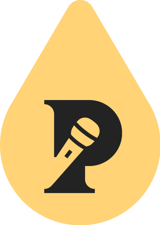 The Pitch x SeedLegals updated logo, a yellow drop with a P in the centre.